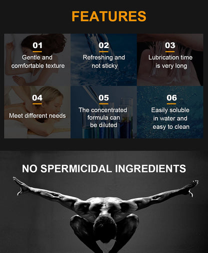 Lubricante Íntimo 400 ml / 800 ml / 1200 ml – Uso Vaginal y Anal, Fácil de Limpiar y Apto para Parejas