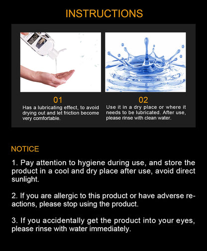 Lubricante Íntimo 400 ml / 800 ml / 1200 ml – Uso Vaginal y Anal, Fácil de Limpiar y Apto para Parejas