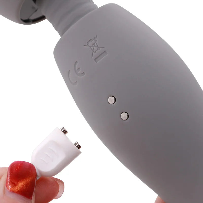 Vibrador Varita de Doble Motor – 5 Frecuencias Potentes para Estimulación Vaginal y Clítoris