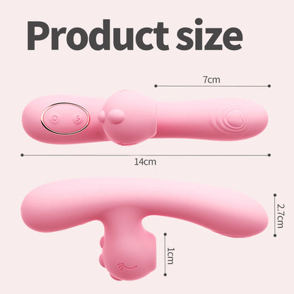 Vibrador Potente para Mujeres – Dildo Estimulador de Clítoris con Función de Lengua + Vibración